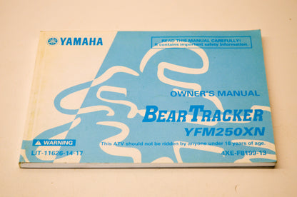 New OEM Yamaha BearTracker YFM250XN Owner's Manual NOS