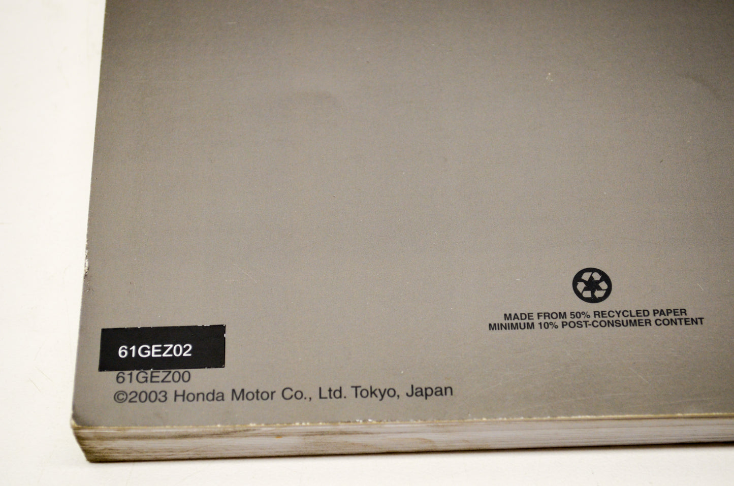 New OEM Honda 61GEZ02 03-05 NPS50 Ruckus Service Shop Manual NOS