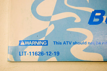 New OEM Yamaha LIT-11626-12-19 Blaster YFS200L Owner's Manual NOS