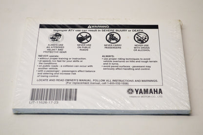 New OEM Yamaha LIT-11626-17-23 Rhino YXR660FAS Owner's Manual NOS