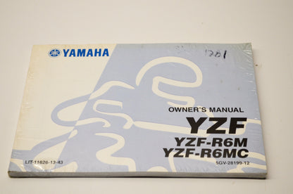 New OEM Yamaha LIT-11626-13-43 YZF, YZF-R6M, YZF-R6MC Owner's Manual NOS