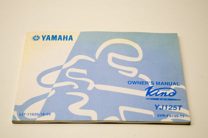 New OEM Yamaha LIT-11626-18-39 Kind125 YF125T Owner's Manual NOS