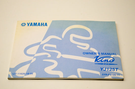 New OEM Yamaha LIT-11626-18-39 Kind125 YF125T Owner's Manual NOS