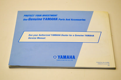 New OEM Yamaha LIT-11626-20-43 R6 YZFR6W(C) Owner's Manual NOS