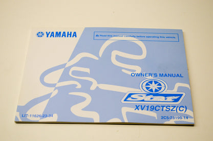New OEM Yamaha LIT-11626-23-34 Star XV19CTSZ(C) Owner's Manual NOS