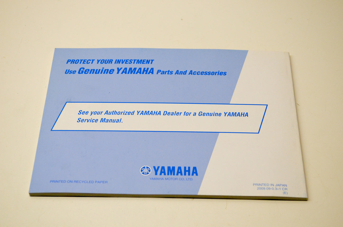 New OEM Yamaha LIT-11626-23-34 Star XV19CTSZ(C) Owner's Manual NOS