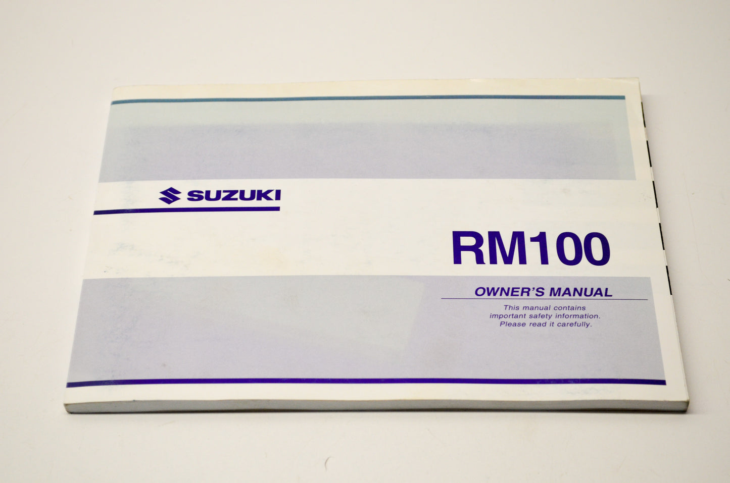 OEM Suzuki 99011-11A60-03A RM100 Owner's Manual