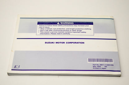 OEM Suzuki 99011-11A60-03A RM100 Owner's Manual