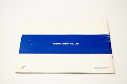 OEM Suzuki 99011-49023-03A GS1000 Owner's Manual
