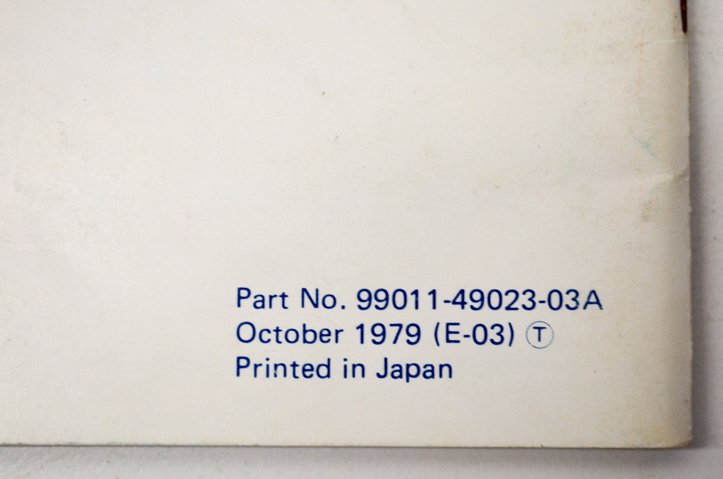 OEM Suzuki 99011-49023-03A GS1000 Owner's Manual