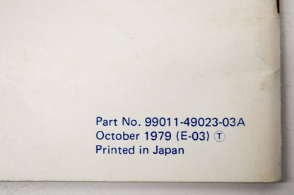 OEM Suzuki 99011-49023-03A GS1000 Owner's Manual