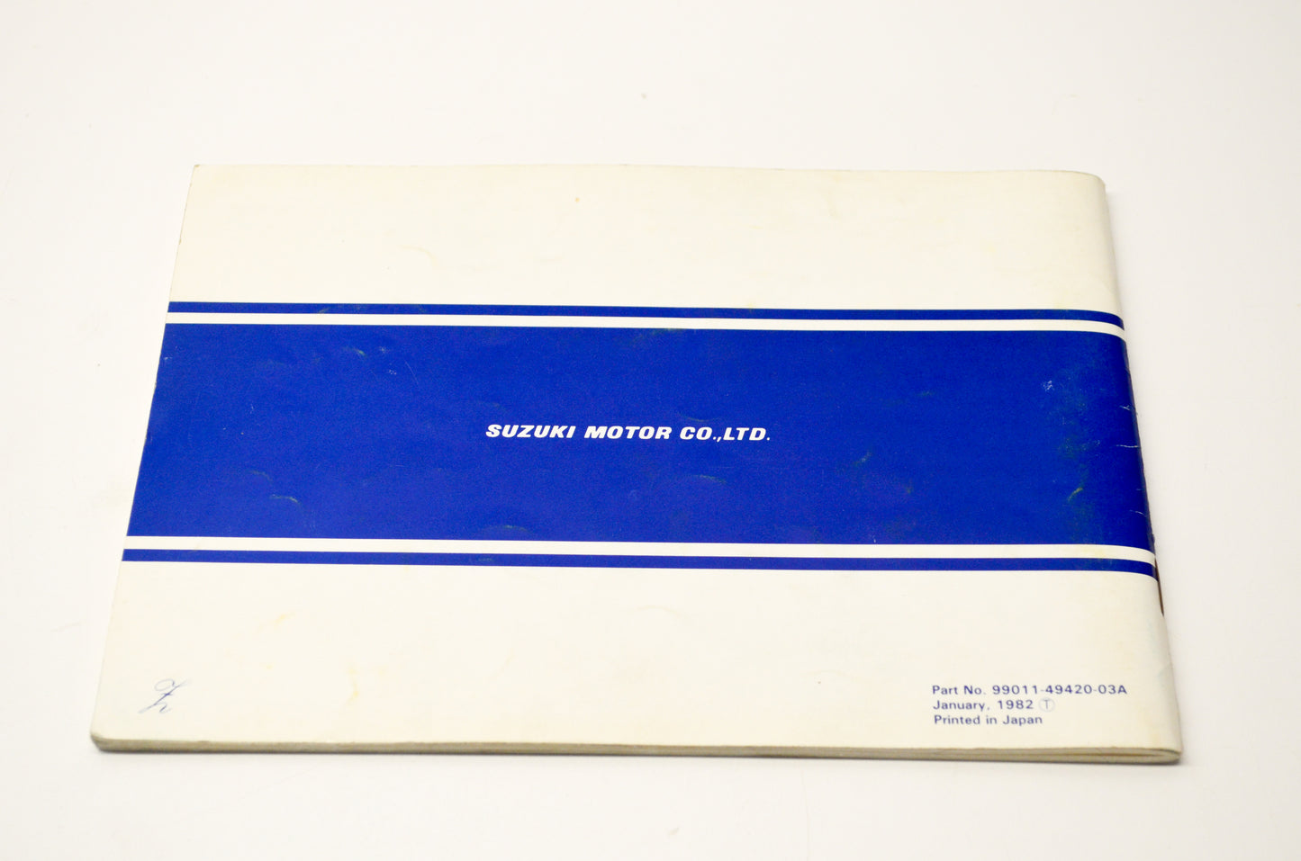 OEM Suzuki 99011-49420-03A GS1100G Owner's Manual