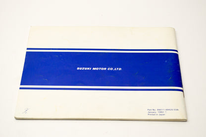 OEM Suzuki 99011-49420-03A GS1100G Owner's Manual