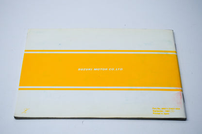 OEM Suzuki 99011-37431-03A SP500 Owner's Manual