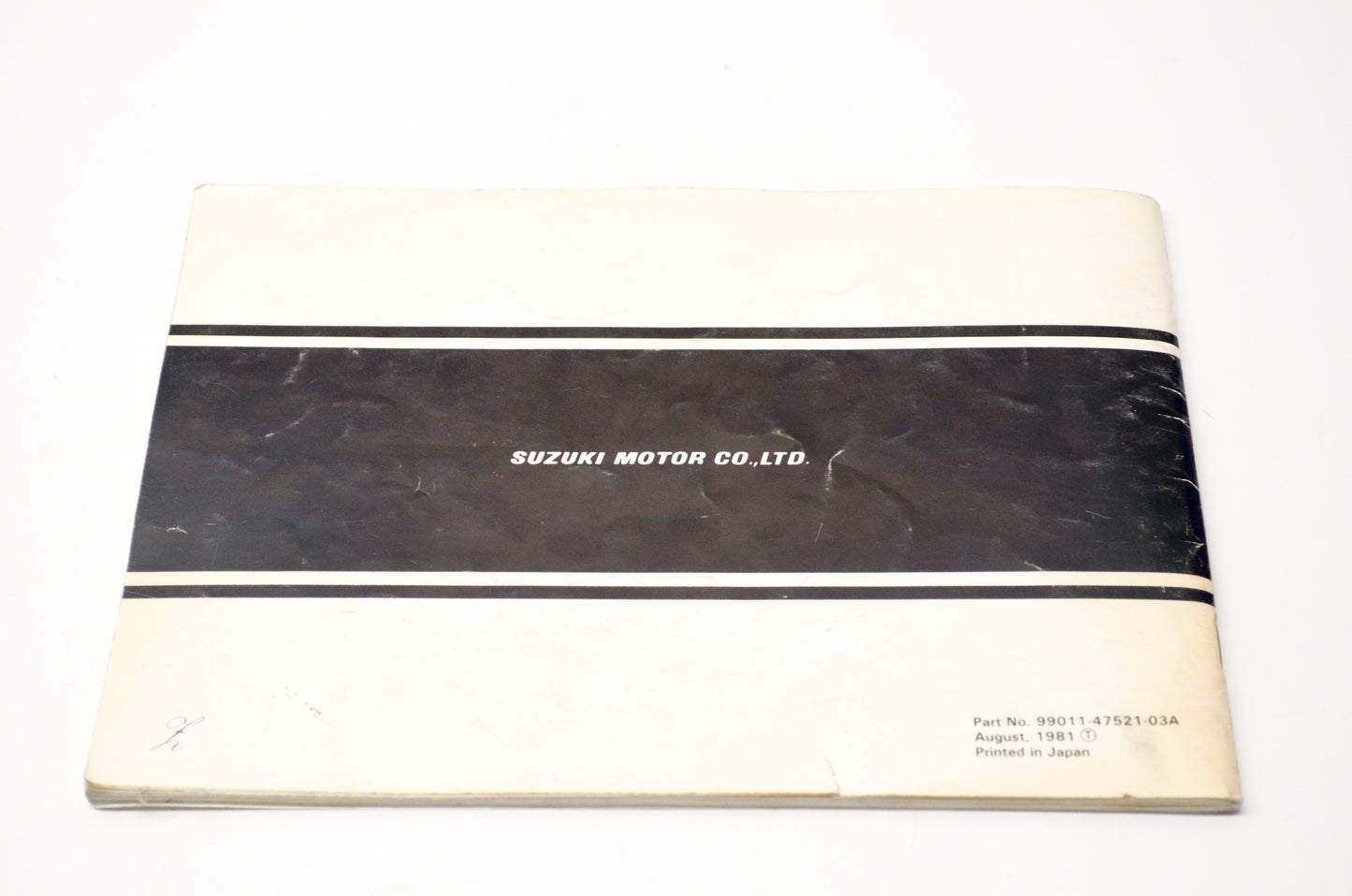 OEM Suzuki 99011-47521-03A GS550L Owner's Manual