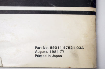OEM Suzuki 99011-47521-03A GS550L Owner's Manual