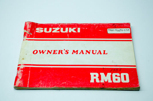 OEM Suzuki 99011-46694-03A 1983 RM60 Owner's Manual