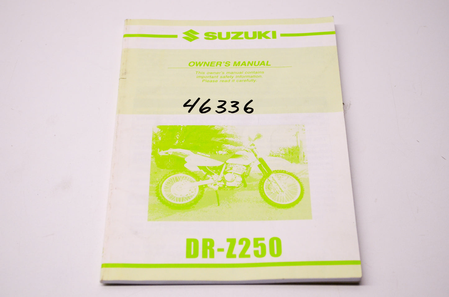OEM Suzuki 99011-13E60-03A DR-Z250 Owner's Manual