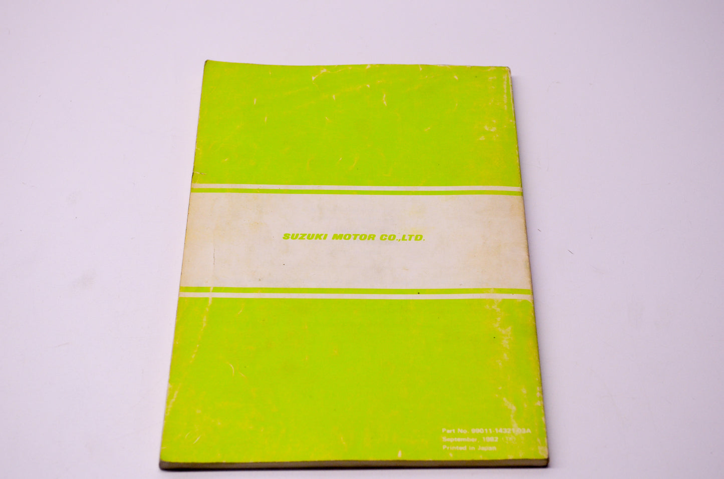 OEM Suzuki 99011-14321-03A RM250 Owner's Maintenance Manual