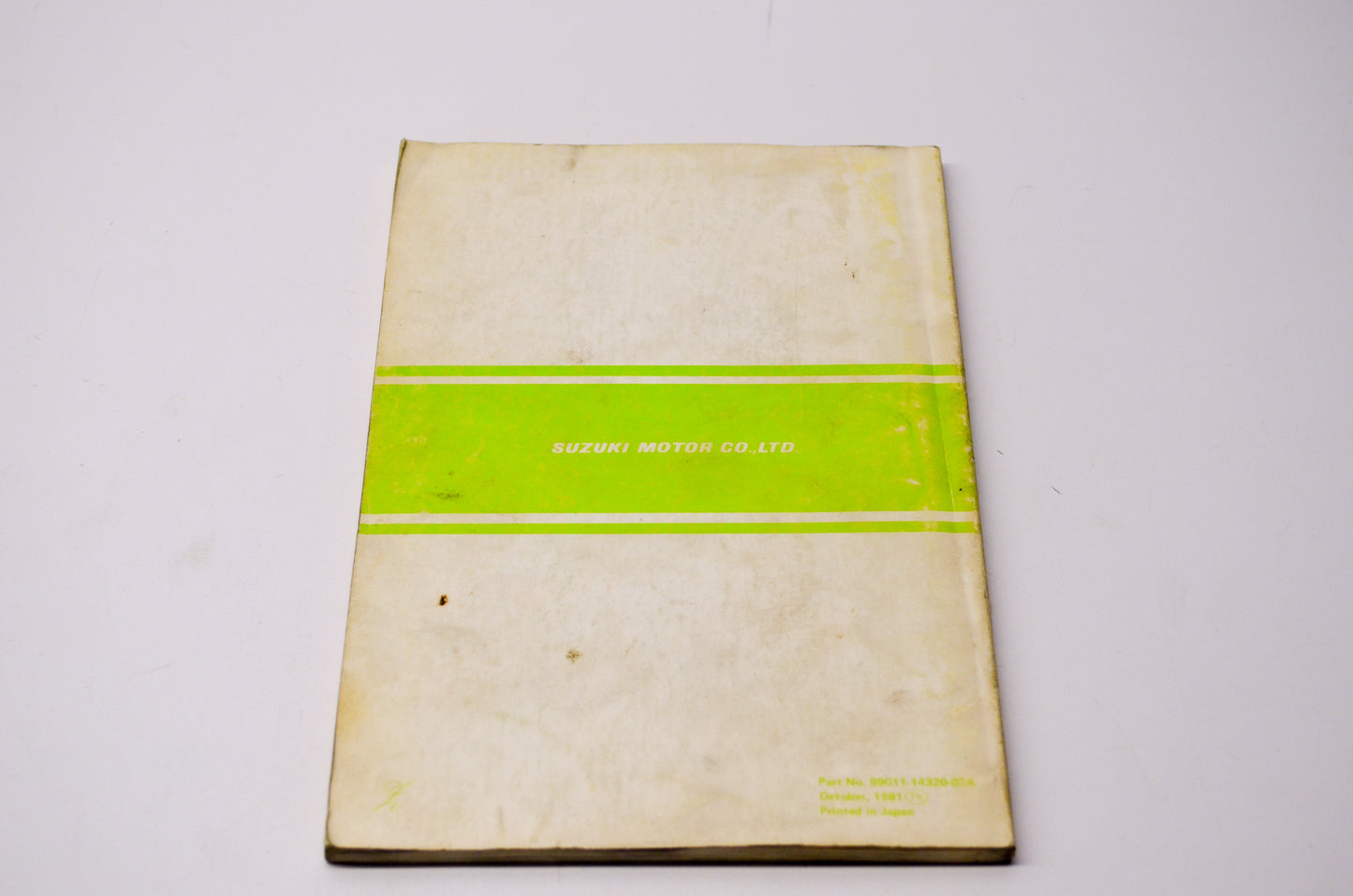 OEM Suzuki 99011-14320-03A 1982 RM250 Owner's Maintenance Manual