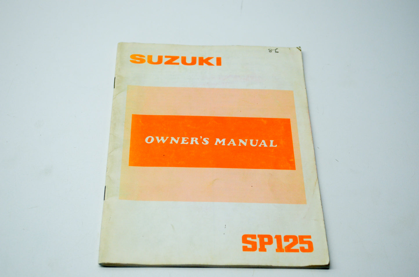 OEM Suzuki 99011-44A21-03A SP125 Owner's Manual