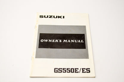OEM Suzuki 99011-43423-03A GS550E/ES Owner's Manual