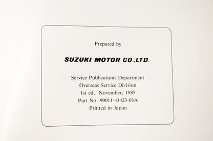 OEM Suzuki 99011-43423-03A GS550E/ES Owner's Manual