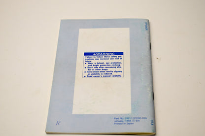 OEM Suzuki 99011-31E60-03A RF900R Owner's Manual