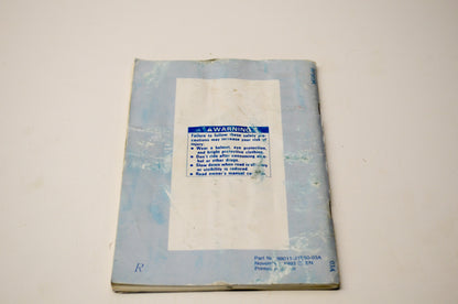 OEM Suzuki 99011-31E50-03A RF900R Owner's Manual