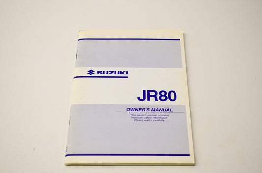 New OEM Suzuki 99011-03462-03A JR80 Owner's Manual NOS