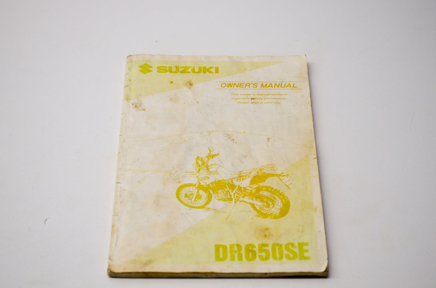 OEM Suzuki 99011-12E61-03A DR650SE Owner's Manual