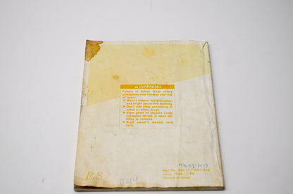OEM Suzuki 99011-12E61-03A DR650SE Owner's Manual