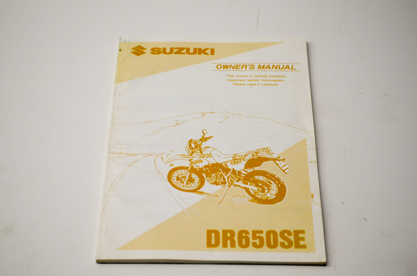 OEM Suzuki 99011-12E61-03A DR650SE Owner's Manual