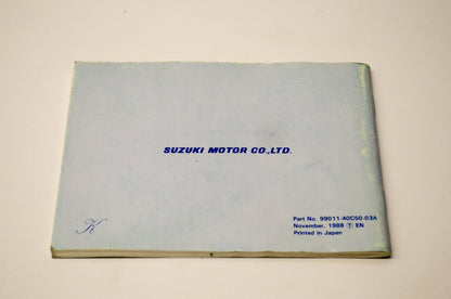OEM Suzuki 99011-40C50-03A GSX-R1100 Owner's Manual