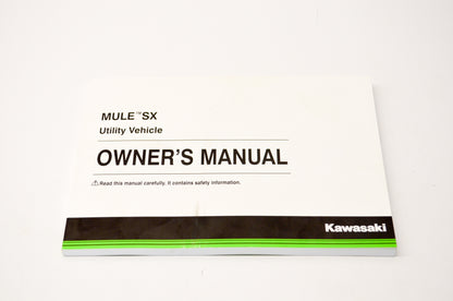 New OEM Kawasaki Mule SX Utility Vehicle Owner's Manual NOS