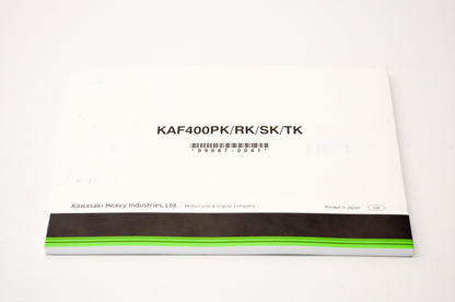 New OEM Kawasaki Mule SX Utility Vehicle Owner's Manual NOS