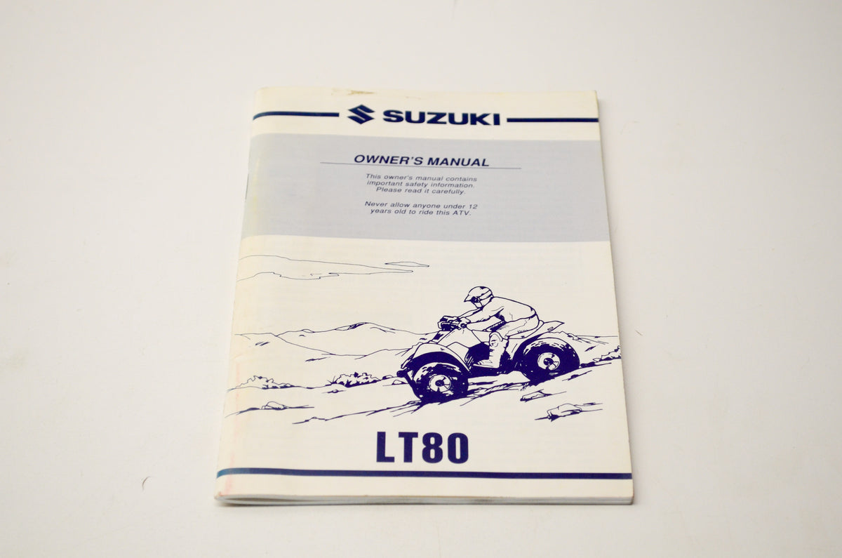 New OEM Suzuki 99011-40B64-03A LT80 Owner's Manual NOS