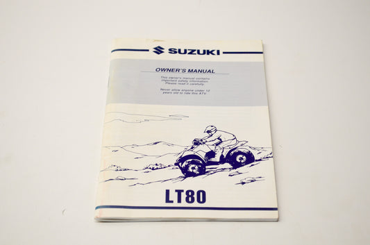 New OEM Suzuki 99011-40B64-03A LT80 Owner's Manual NOS