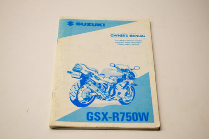 OEM Suzuki 99011-17E51-03A GSX-R750W Owner's Manual