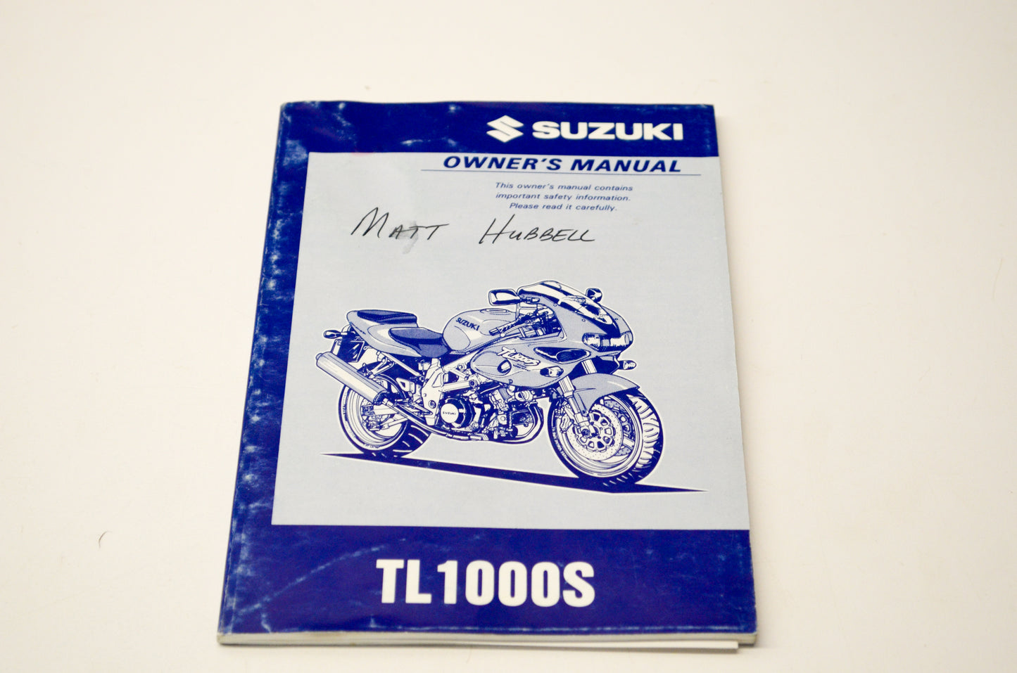 OEM Suzuki 99011-02F51-03A TL1000S Owner's Manual