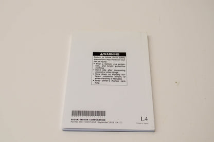New OEM Suzuki 99011-05H75-03A AN400A Owner's Manual NOS