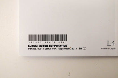 New OEM Suzuki 99011-05H75-03A AN400A Owner's Manual NOS