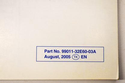 New OEM Suzuki 99011-32E60-03A DR650SE Owner's Manual NOS
