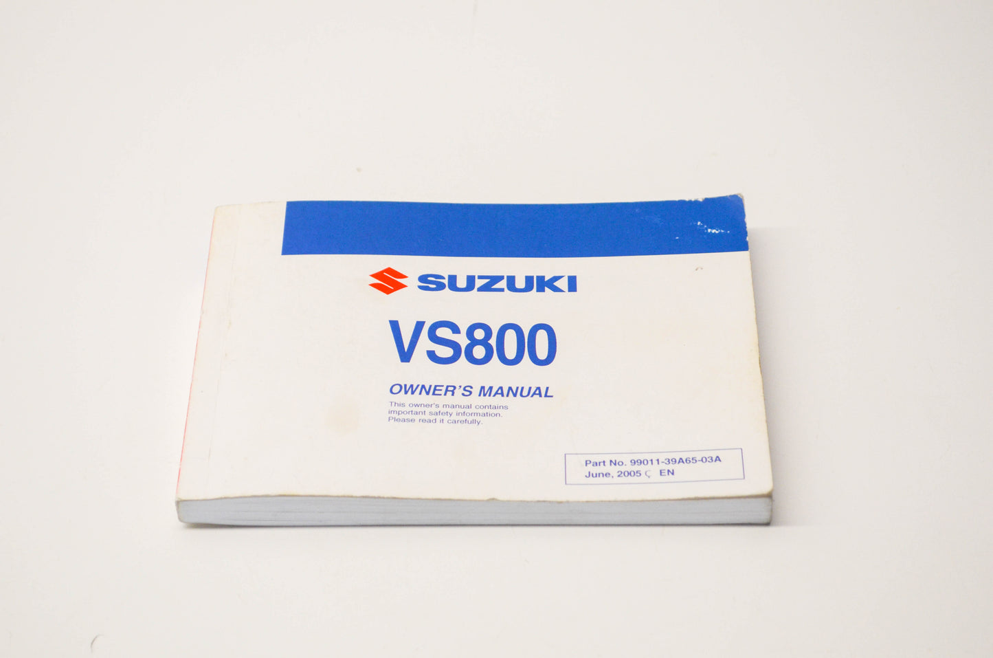 OEM Suzuki 99011-39A65-03A VS800 Owner's Manual