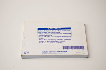 OEM Suzuki 99011-39A65-03A VS800 Owner's Manual