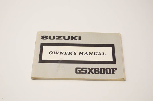 OEM Suzuki 99011-19C51-03A GSX600F Owner's Manual