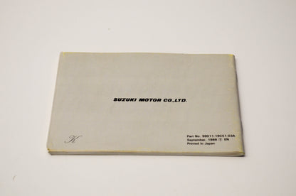 OEM Suzuki 99011-19C51-03A GSX600F Owner's Manual