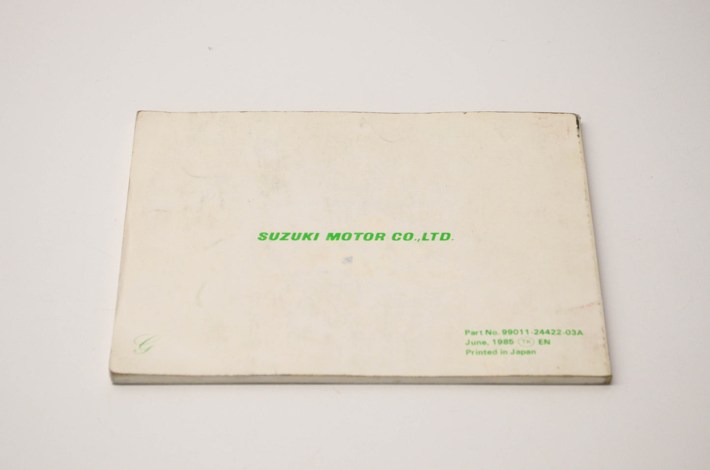 OEM Suzuki 99011-24422-03A LT185 Owner's Manual