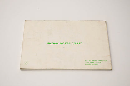 OEM Suzuki 99011-24422-03A LT185 Owner's Manual
