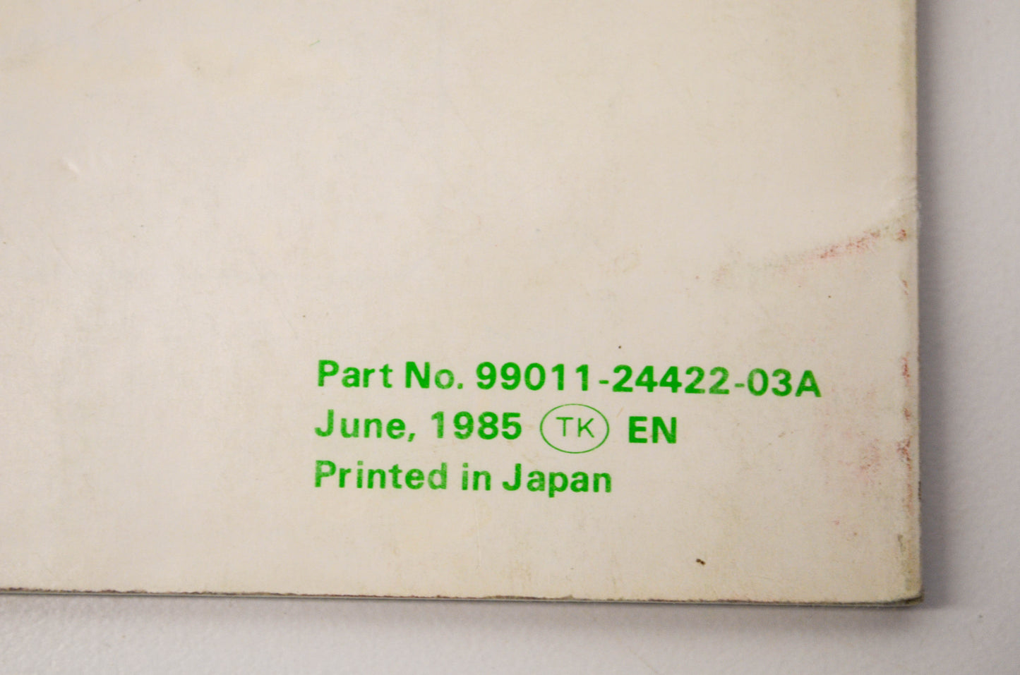 OEM Suzuki 99011-24422-03A LT185 Owner's Manual